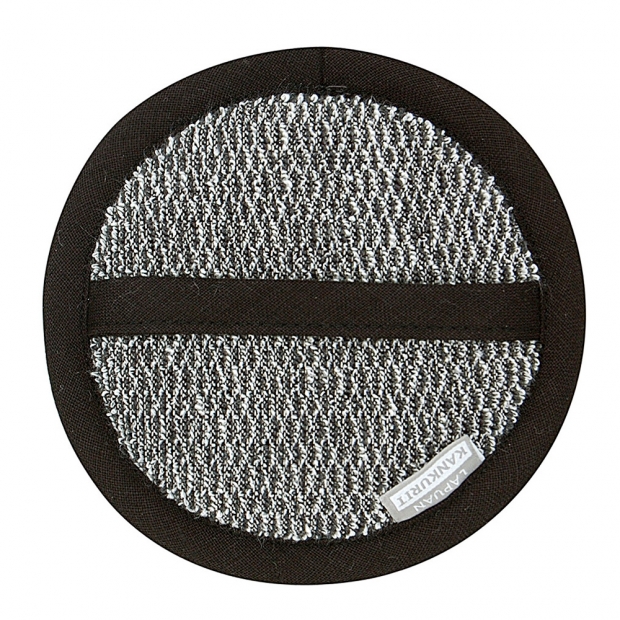 Meri cosmetic washcloth, black and white