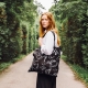 Hemp bag Onnenmaa 46×46, black-white