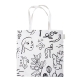 Hemp bag Onnenmaa 46×46, white-black