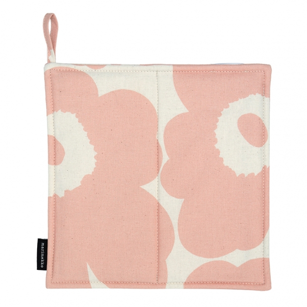 Pieni Unikko square oven mitt, peach