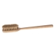 Horsehair massage brush with handle for dry massaging