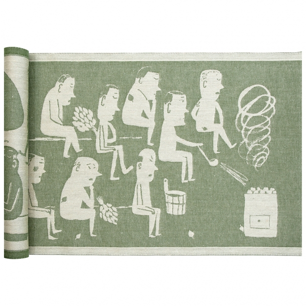 Sauna mat Miesten 46x150, green