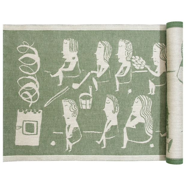 Sauna mat Naisten 46x150, green