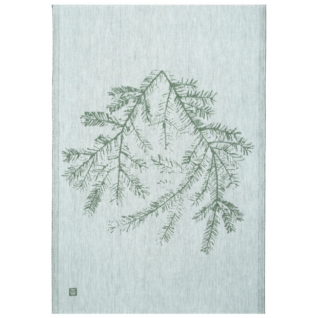 Linen tea towel Havu 46x70, gray-green
