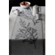 Linen runner Havu 46x150, gray-black