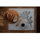 Linen placemat Havu 46x32, gray-black