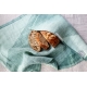 Linen tea towel Rinne 48x70, mint green
