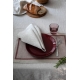 Linen placemat Laina 46x32, linen-burgundy