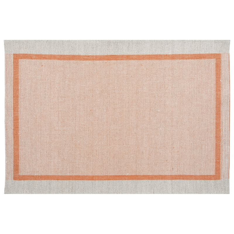 Linen placemat Laina 46x32, linen-orange
