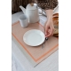 Linen placemat Laina 46x32, linen-orange