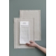 Linen placemat Laina 46x32, linen-white