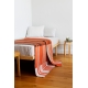 Wool blanket Toffee 130x180, brown-orange