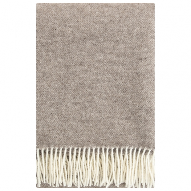 Wool blanket Arvo 130x180, beige / Finnsheep