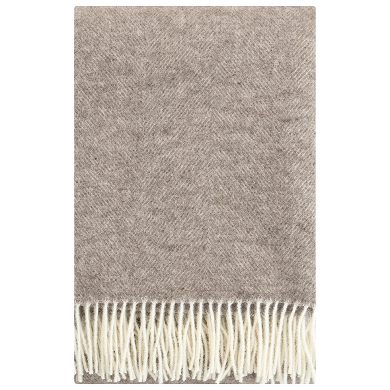 Wool blanket Arvo 130x180, beige / Finnsheep