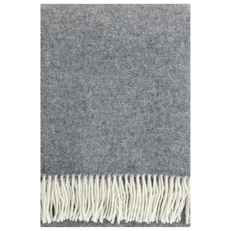 Wool blanket Arvo 130x180, gray / Finnsheep