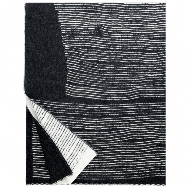 Vlněná deka Mehiläispesä 150x200, černá / Finnsheep
