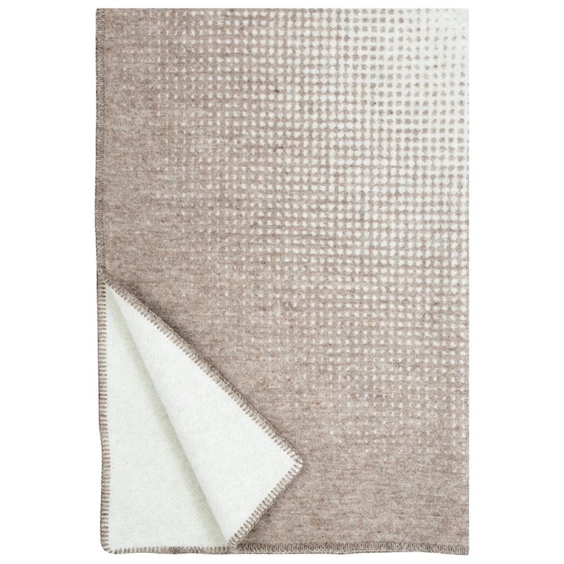 Wool blanket Juhannus 100x150, beige / Finnsheep