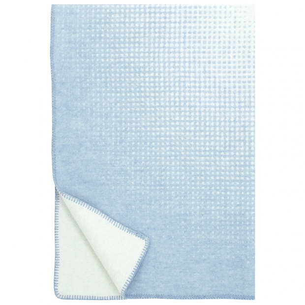 Wool blanket Juhannus 100x150, naturally dyed blue / Finnsheep