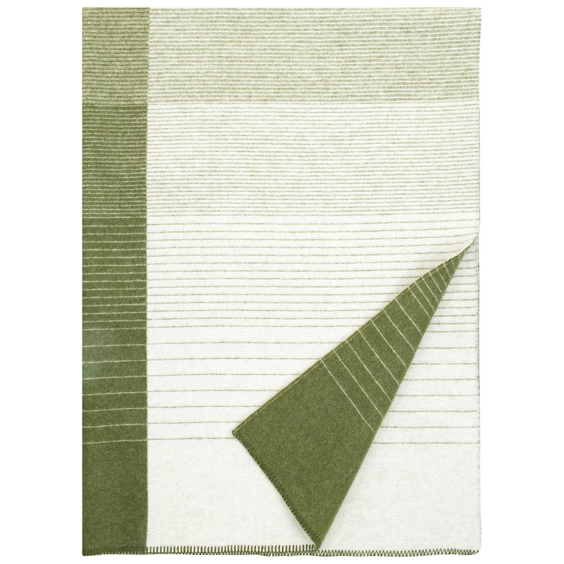 Wool blanket Kaamos 150x200, olive / Finnsheep