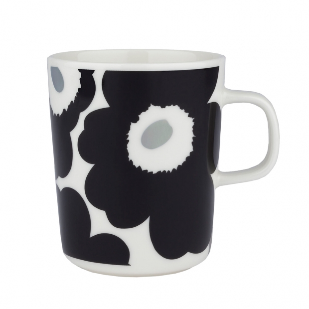 Oiva Unikko mug 0.25l, black-silver