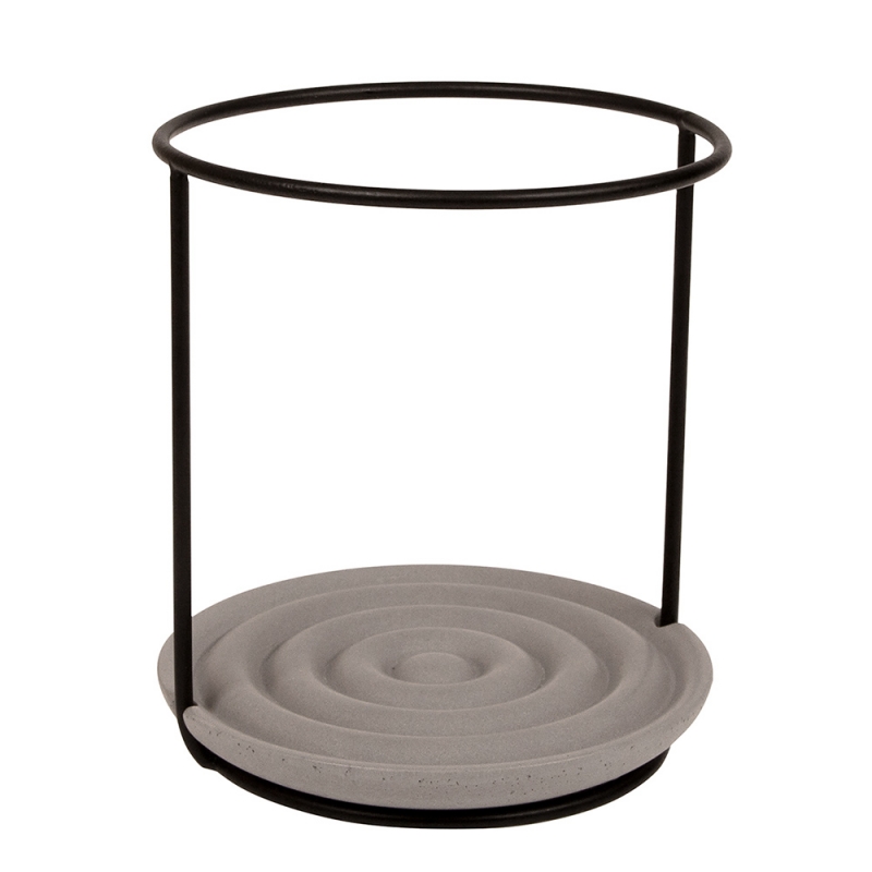 Kitchen utensil and brush stand, grey concrete