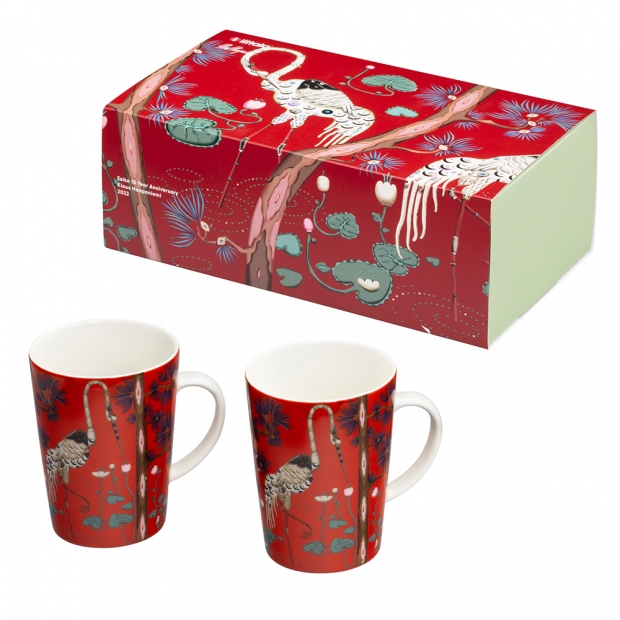 Taika mug set 0.4l, 2pcs, red / anniversary edition