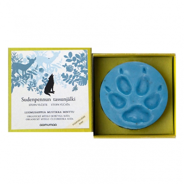Natural soap with a trace of wolfberry 85g, blueberry mint