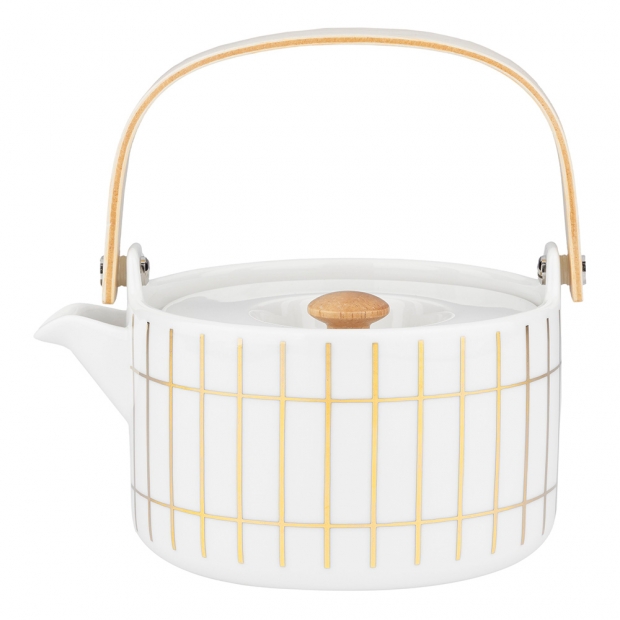 Oiva Tiiliskivi kettle 0.7l, white-gold