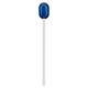 Glass spoon 15.5cm, blue