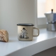 Mug Moomin The Adventurer 0.37l, enamel / beige