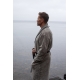 Kivi bathrobe, dark grey
