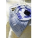 Linen dishcloth / napkin Osmankäami 46x46, linen-blue rain
