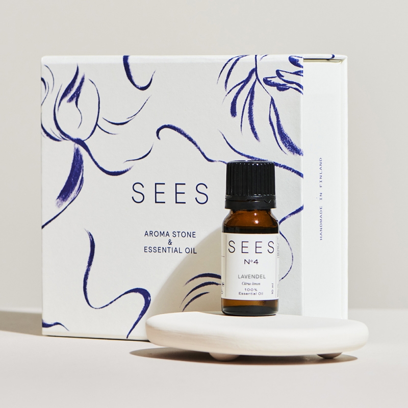 Aroma stone diffuser + lavender oil SEES