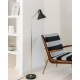 Carin floor lamp, black / brass