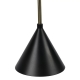 Tapio floor lamp, brass / black
