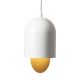 Aarre S hanging lamp, white-gold