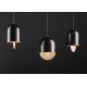 Aarre M hanging lamp, black-gold