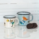 Mug Pippi The Strongest Girl in the World 0.37l, enamel / blue