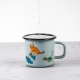 Mug Pippi The Strongest Girl in the World 0.37l, enamel / blue