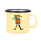 Pippi Footsteps mug 0.25l, enamel / yellow
