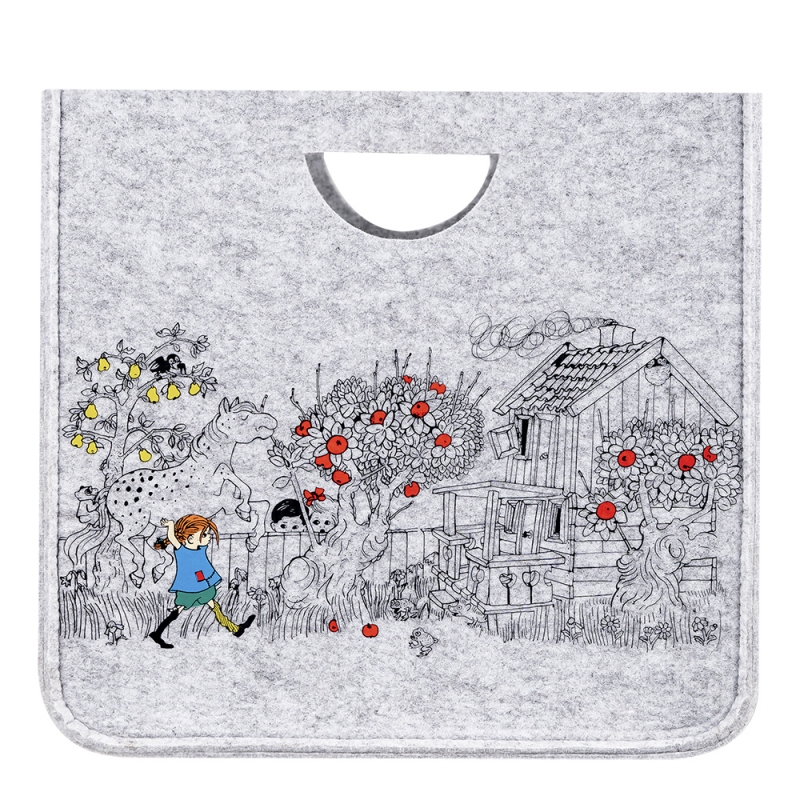 Pippi The way home storage basket 33x33cm