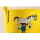 Pippi and the horse storage basket 17l, yellow