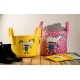 Pippi and the horse storage basket 17l, yellow
