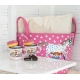 Pippi and the horse storage basket 30l, pink