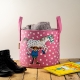 Pippi and the horse storage basket 30l, pink