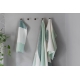 Terva towel, white-green-mint