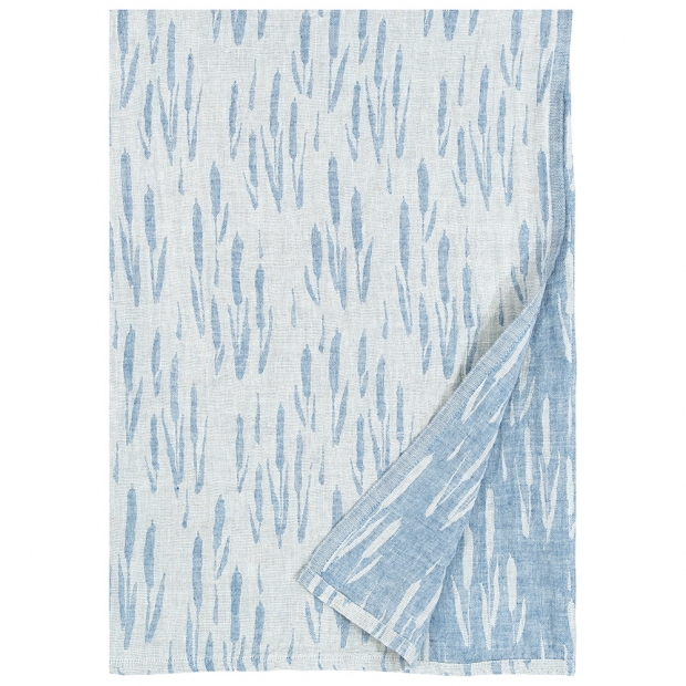 Linen blanket / tablecloth Osmankäami 145x260, linen-rain blue