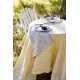 Linen blanket / tablecloth Osmankäami 145x260, linen-yellow