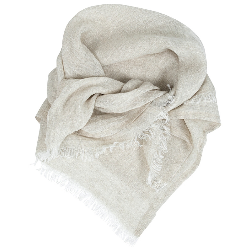 Hali linen scarf, natural linen