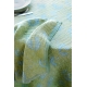 Linen tea towel / napkin Kesäkukka 46x46, lime-light blue